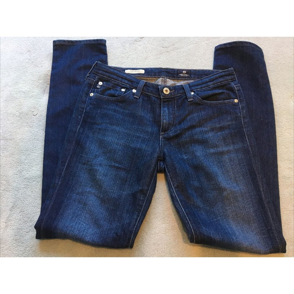 AG Adriano Goldschmied The Stilt Cigarette Leg Women's Jeans Blue 28x28